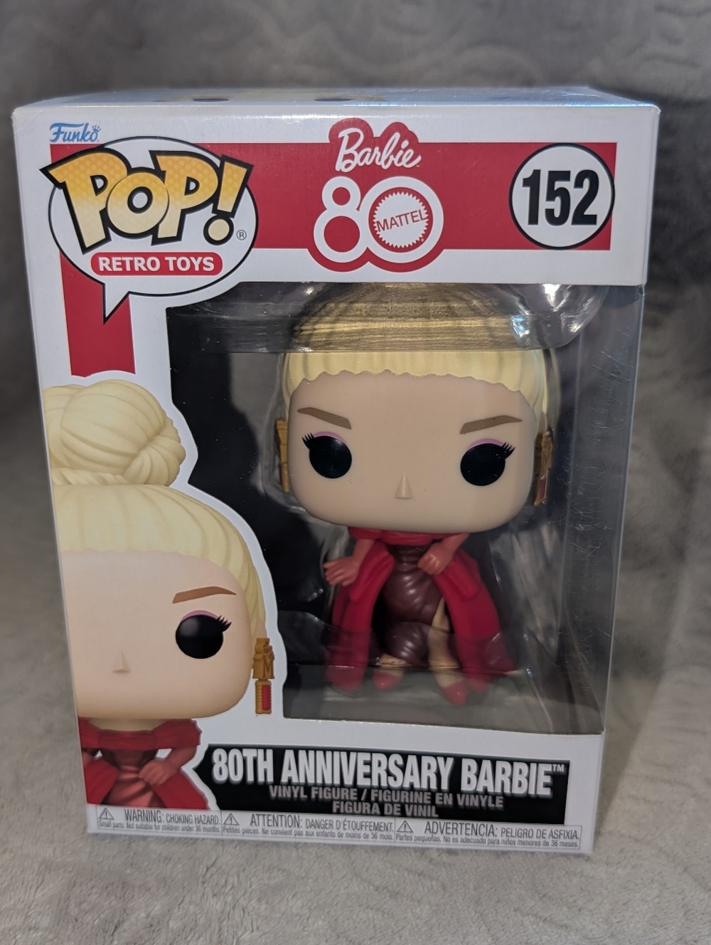 Funko Barbie 80th Anniversary Pop! Figure - Blonde, Red, Gold